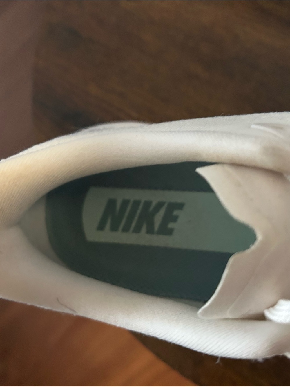 Nike Women White and Mint Running Sneakers - Picture 3 of 6